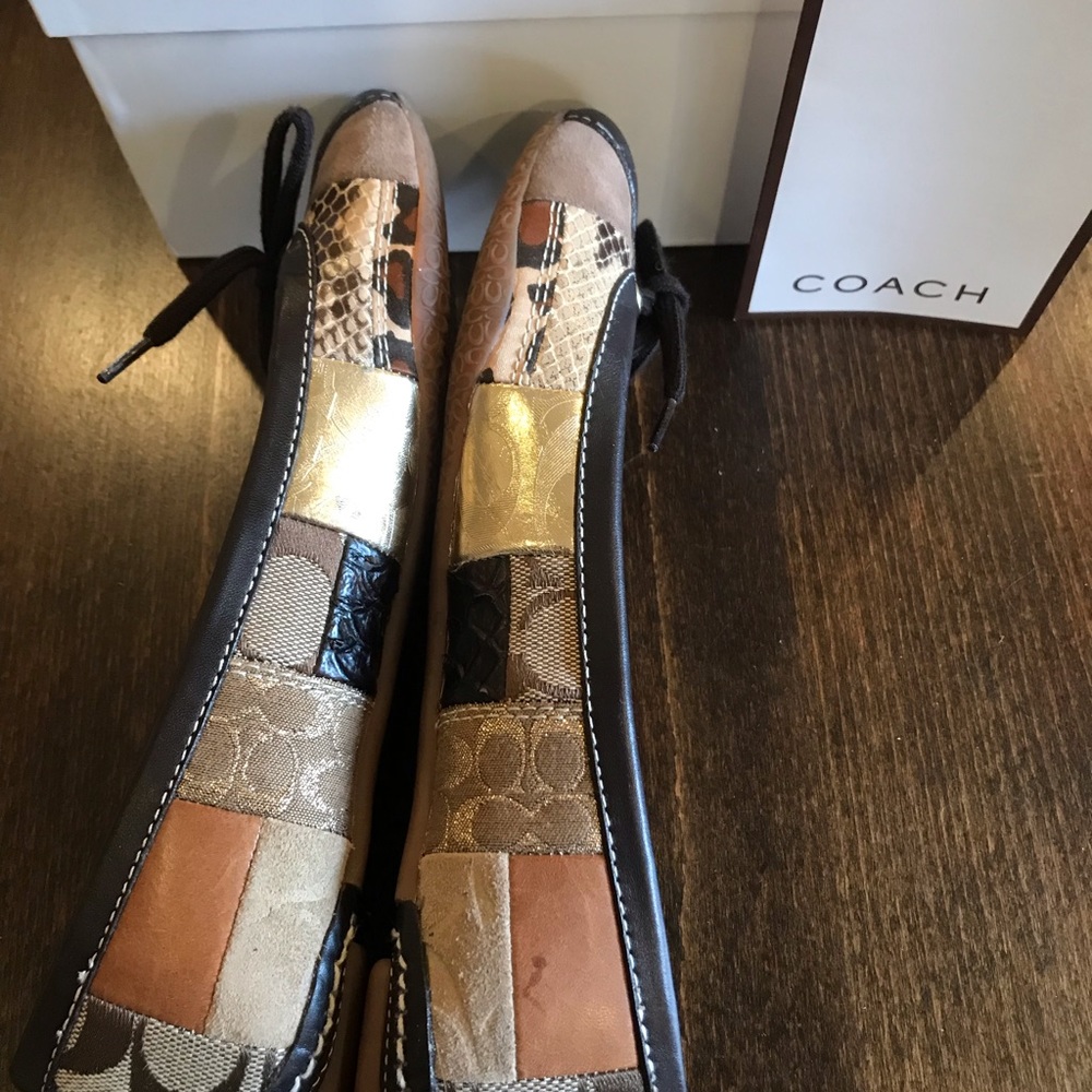 Coach Joan Patchwork Flats size 6 1/2